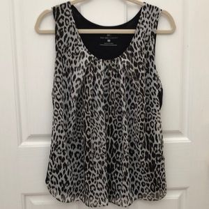 New York & Co Shirt - Blouse XL - Animal Print